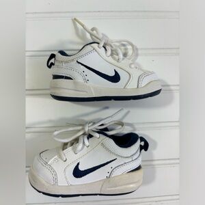 Nike Baby Infant Shoes Sneakers White Blue Size 3C Tie Athletic